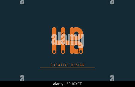 Alphabet letters Initials Monogram logo HB , BH Stock Vector