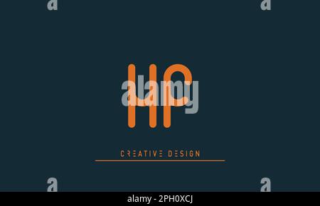 Alphabet letters Initials Monogram logo HF , FH Stock Vector