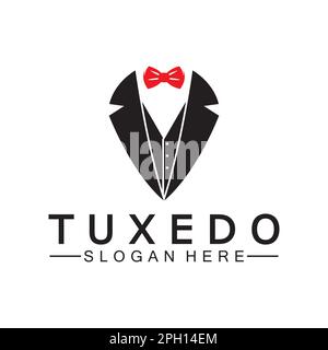 Tuxedo Logo template vector icon illustration design Stock Vector