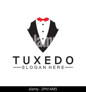 Tuxedo Logo template vector icon illustration design Stock Vector