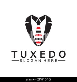 Tuxedo Logo template vector icon illustration design Stock Vector