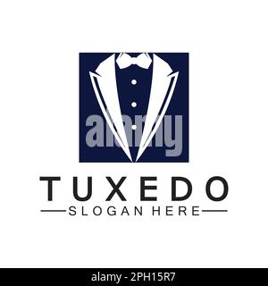 Tuxedo Logo template vector icon illustration design Stock Vector