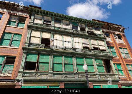 Abandoned building in downtown Cairo, Illinois, USA. Stock Photo