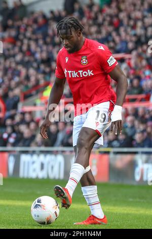 Jacob Mendy #19 of Wrexham during the Emirates FA Cup match Wrexham vs ...