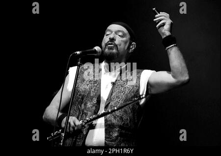 Milan Italy 10/05/2004: Ian Anderson , Jethro Tull live concert at the National Theater Stock Photo