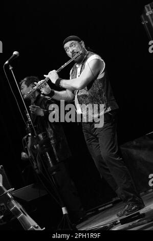 Milan Italy 10/05/2004: Ian Anderson , Jethro Tull live concert at the National Theater Stock Photo