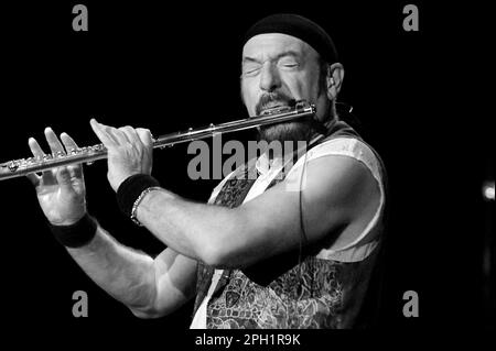 Milan Italy 10/05/2004: Ian Anderson , Jethro Tull live concert at the National Theater Stock Photo