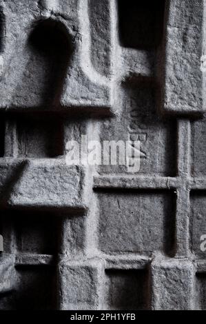 abstract grey carton shapes geometric background Stock Photo