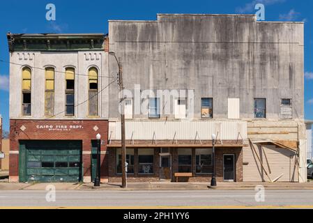 Abandoned building in downtown Cairo, Illinois, USA. Stock Photo