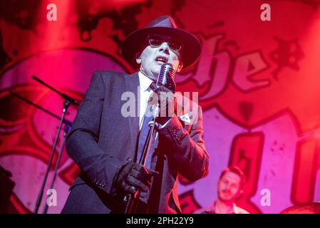 March 11, 2023: The Damned perform at Alcatraz in Milan, Italy Stock Photo