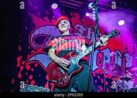 March 11, 2023: The Damned perform at Alcatraz in Milan, Italy Stock Photo