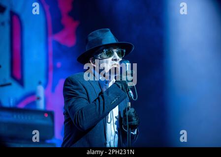 March 11, 2023: The Damned perform at Alcatraz in Milan, Italy Stock Photo