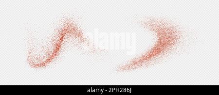 Chili powder splash, dried pepper explosion, flying spicy paprika burst ...
