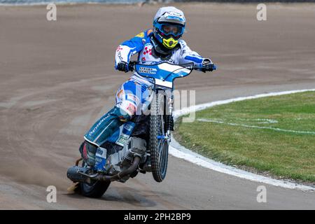 Rybnik, Poland. 24th Mar, 2023. Eduard Krcmar of Stal during the Pre-Season Friendly speedway match between K.S. ROW Rybnik and Texom Stal Rzeszow at Municipal Stadium in Rybnik, Poland on March 25, 2023 (Photo by Andrew SURMA/ Credit: Sipa USA/Alamy Live News Stock Photo