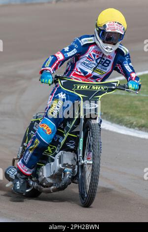 Rybnik, Poland. 24th Mar, 2023. Anders Rowe of Stal during the Pre-Season Friendly speedway match between K.S. ROW Rybnik and Texom Stal Rzeszow at Municipal Stadium in Rybnik, Poland on March 25, 2023 (Photo by Andrew SURMA/ Credit: Sipa USA/Alamy Live News Stock Photo