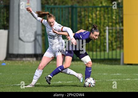 RSC ANDERLECHT VS OHL Nikee Van Dijk (20) of OHL and Silke