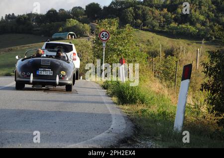 san marino , san marino - sett. 16 - 2022 : PORSCHE CARRERERA PRE A SPEEDSTER 1955 in coppa nuvolari old racing car Stock Photo