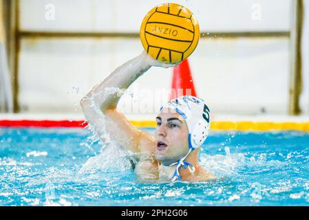 Anzio, Italy. 25th Mar, 2023. Stadio del Nuoto, Anzio, Italy, March 25, 2023, (Waterpolis Anzio) during Anzio Waterpolis vs Distretti Ecologici Nuoto Roma - Waterpolo Italian Serie A match Credit: Live Media Publishing Group/Alamy Live News Stock Photo