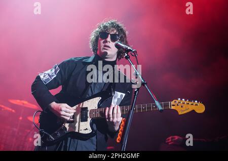 The Snuts on stage during the Teenage Cancer Trust show at the Royal Albert Hall, London. Picture date: Saturday March 25, 2023. Stock Photo