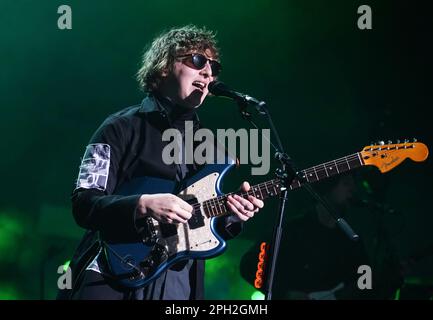 The Snuts on stage during the Teenage Cancer Trust show at the Royal Albert Hall, London. Picture date: Saturday March 25, 2023. Stock Photo