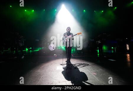 The Snuts on stage during the Teenage Cancer Trust show at the Royal Albert Hall, London. Picture date: Saturday March 25, 2023. Stock Photo