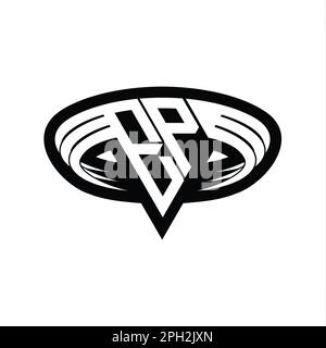 EP Logo letter monogram with triangle shape design template isolated on ...
