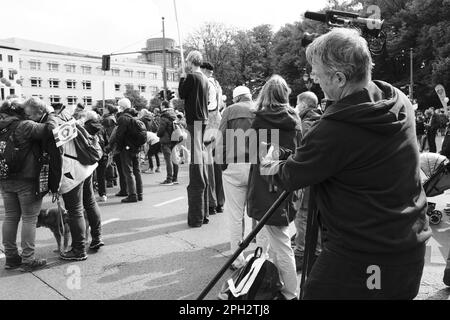 Berlin Brandenburger Tor, Marsch fuer das Leben. March for Life Stock Photo