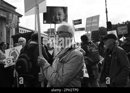 Berlin Brandenburger Tor, Marsch fuer das Leben. March for Life Stock Photo