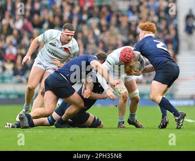 LONDON, ENGLAND March 25: Oxford University vs Cambridge University Men's Varsity match at Twickenham Stadium on Saturday March 25-2023 in London, England. Stock Photo