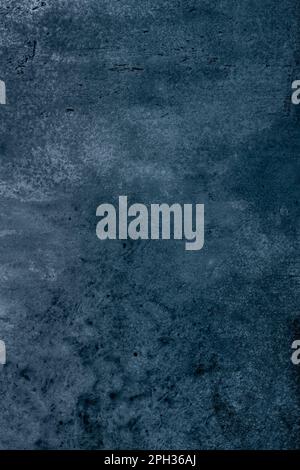 Dark blue green textured concrete background. Abstract texture for graphic design or wallpaper, top view Stock Photo
