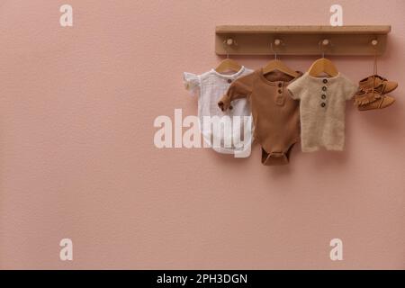 Hangers Baby Clothes Rack Wardrobe Closeup Stock Photo by ©NewAfrica  231223854