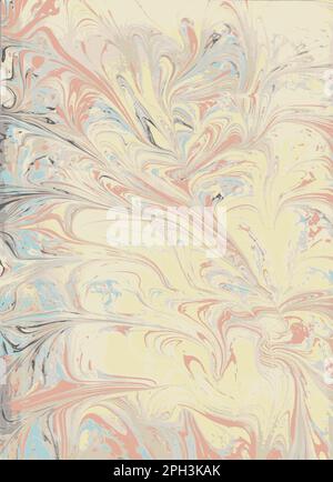 Handmade Marble Paper 02, vectorized full-color Stock Vector