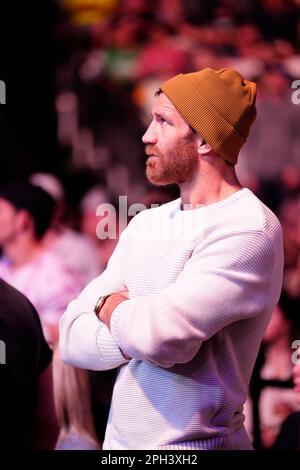 SAN ANTONIO, TEXAS - March 25: Michael Chiesa at AT&T Center for UFC Fight Night - Vera vs Sandhagen - Ceremonial on March 25, 2023 in SAN ANTONIO, United States. (Photo by Louis Grasse/PxImages) Stock Photo