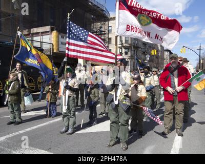 St.Patrick's Day Parade in Park Slope, Brooklyn, NY Stock Photo