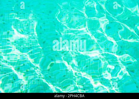 Close up of pool water surface Stock Photo