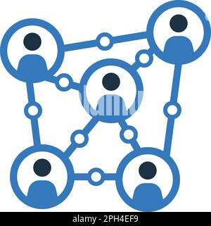 Connections & Networks icon design template vector illustration for graphic and web design or commercial purposes. Stock Vector