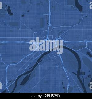 Saint Paul Minnesota city skyline vector silhouette illustration Stock ...