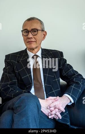 Frank Vandenbroucke est ministre federale de la sante publique  Frank Vandenbroucke is the belgian federal health minister Stock Photo