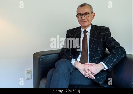 Frank Vandenbroucke est ministre federale de la sante publique  Frank Vandenbroucke is the belgian federal health minister Stock Photo