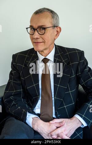 Frank Vandenbroucke est ministre federale de la sante publique  Frank Vandenbroucke is the belgian federal health minister Stock Photo