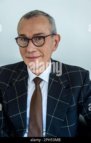 Frank Vandenbroucke est ministre federale de la sante publique  Frank Vandenbroucke is the belgian federal health minister Stock Photo