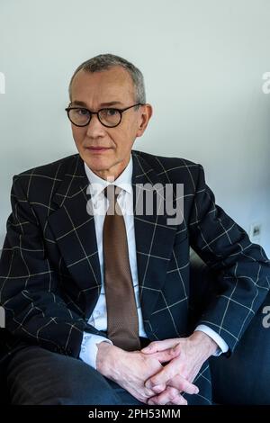 Frank Vandenbroucke est ministre federale de la sante publique  Frank Vandenbroucke is the belgian federal health minister Stock Photo