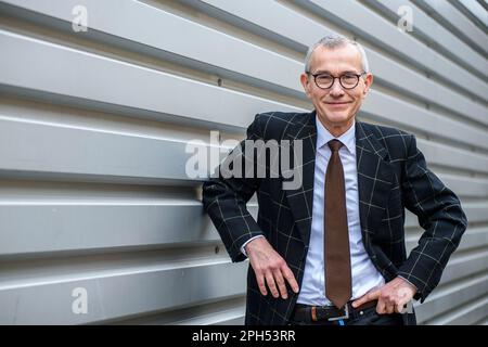 Frank Vandenbroucke est ministre federale de la sante publique  Frank Vandenbroucke is the belgian federal health minister Stock Photo