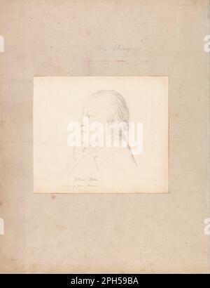 Portrait of William Blake circa 1804 by John Flaxman Stock Photo