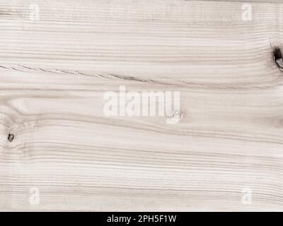 Bright ash board texture with knots and crack Stock Photo