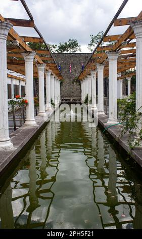 Kundasang, Sabha, Malaysia - February 22, 2023: Kundasang War Memorial is a memorial park dedicated to Australian and British soldiers who perished in Stock Photo