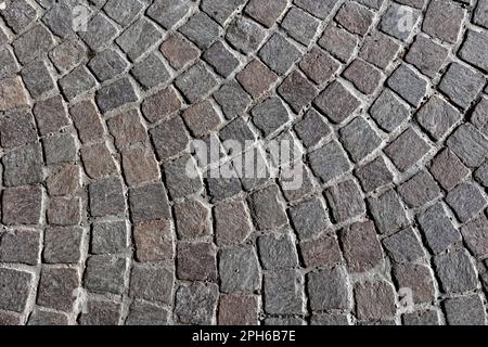 Paving stones in geometric pattern for use as a background texture Stock Photo