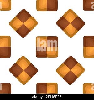 Pattern homemade cookie different taste in pastry biscuit, pattern cookie consist of collectible natural tasty food biscuit it pastry accessory, patte Stock Vector
