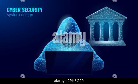 3D banking system failure crisys. Low poly financial international collapse problem risk. Investment economy fail vector illustration Stock Vector