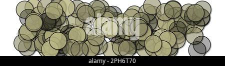 Circle shadows generative art background art illustration Stock Vector